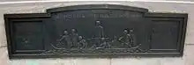Plaque commémorative de la première traversée de la rivière Chicago par des blancs