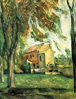 La Ferme du Jas de Bouffan, Paul Cézanne, 1884-1885, huile sur toile, Norton Simon Museum.