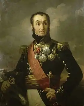 IIe corps d'armée, général Nicolas-Charles Oudinot.