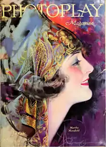 Martha Mansfield en couverture de Photoplay Magazine