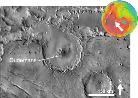 Image illustrative de l'article Oudemans (cratère martien)