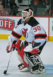 Photo de profil de Brodeur lors d'un match