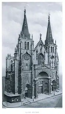 Gravure de Saint-Nizier de 1908