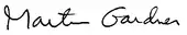 signature de Martin Gardner