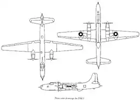 vue en plan de l’avion