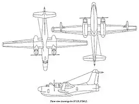 vue en plan de l’avion