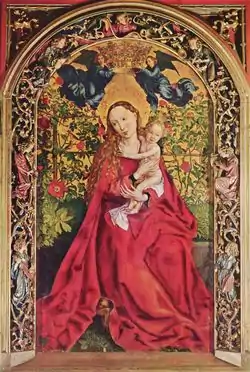 La Vierge au buisson de roses