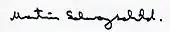 signature de Martin Schwarzschild