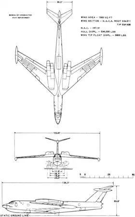 vue en plan de l’avion