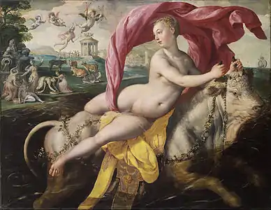 Enlèvement d'Europe, 1590, musée des beaux-arts de Bilbao.