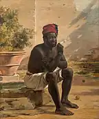 Martinus Rørbye : Nubien assis, 1839