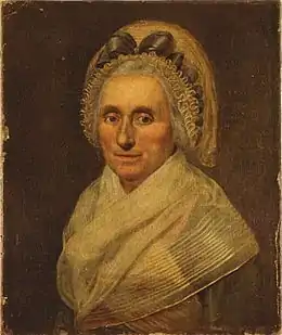 Portrait de Mary Ball Washington en 1786.