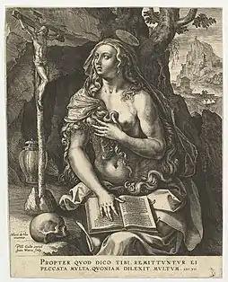 1 : Marie Madeleine, d'après Maarten de Vos, Metropolitan Museum of Art, New York.