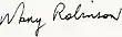 Signature de Mary RobinsonMáire Mhic Róibín