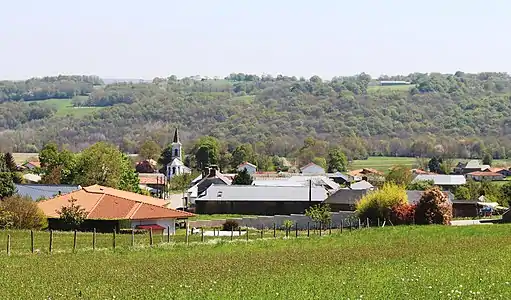 Vue en été.