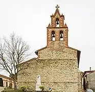 Le clocher-mur de l'église Saint-Étienne