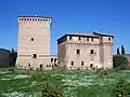 La Rocca malatestiana  et le courtil interieur.