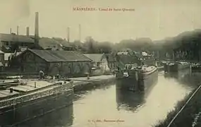 Canal de Saint-Quentin et la verrerie