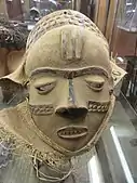 Masque du Congo belge au Musée africain de Namur.