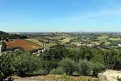 Panorama vers Mogliano depuis Massa Fermana