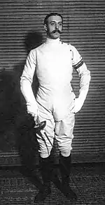 Champion olympique d'escrime et président du Comité olympique français(ici en 1911).