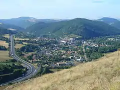 L'autoroute A75 et Massiac