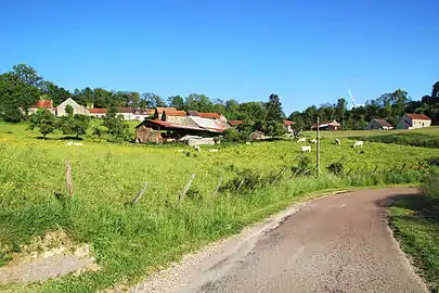 Reuillon à gauche et Granges-Garot au fond.