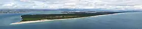 Vue de l'île Matakana depuis le Mauao.