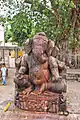 Statue de Ganesh à l'entrée.