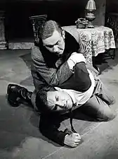 En 1959 avec Andrej Brinar dans une pièce de Matej Bor (en) au Ljubljanska Drama