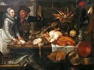 Scène de cuisine, 1625, Musée de Varsovie
