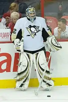 Photographie de Garon avec les Penguins de Pittsburgh