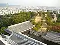 Vue à partir de la tour du château de Matsuyama.