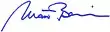 Signature de Matt Bevin