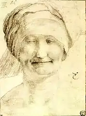 Portrait de femme âgée,Mathias Grünewald
