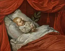 Jeune garçon sur son lit de mortMatthijs van den Bergh