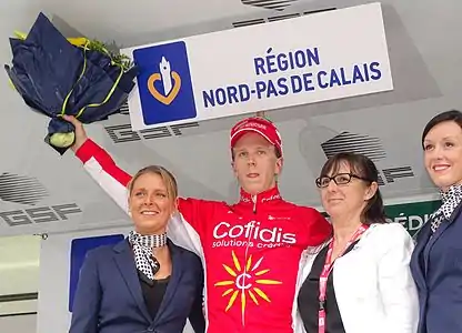 Jonas Ahlstrand, vainqueur de l'étape.