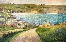 Maxime Maufra : La plage de Morgat (avant 1918).