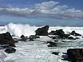 Rochers sur la plage d'Ho'okipa