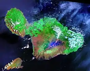 Description de l'image Maui Landsat Photo.jpg.