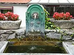 La fontaine de lasource des Pradettes.