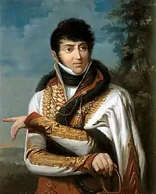 Maurice Dupin de Francueil, le père de George Sand, en uniforme d'officier de l'armée impériale.