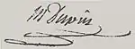 Signature de Maurice Dupin de Francueil