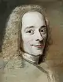 Portrait de Voltaire, de Maurice Quentin de La Tour.