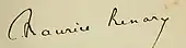 Signature de Maurice Renard