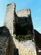 Les ruines du  château de Miremont.