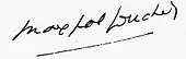 Signature de Max-Pol Fouchet