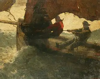 Max Bohm, Pêcheurs dans la tempête, 1898, Manchester Art Gallery.
