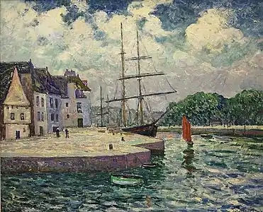 Le Port de Saint-Goustan à Auray, localisation inconnue.