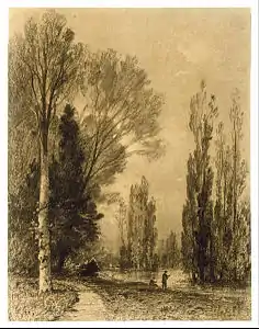 Paysage de rivière, le soir, musée des beaux-arts de Houston.